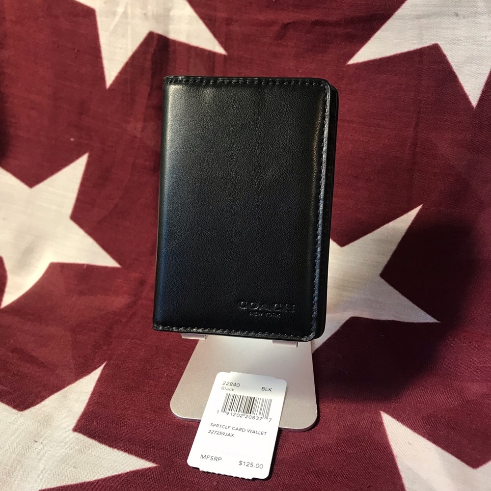 COACH Card Wallet 22840 Black